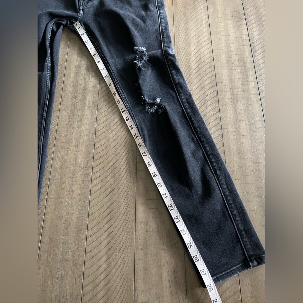 🛍️🛍️ HOLLISTER Black Super Skinny Stretch Distressed Jeans EUC - Picture 5 of 7